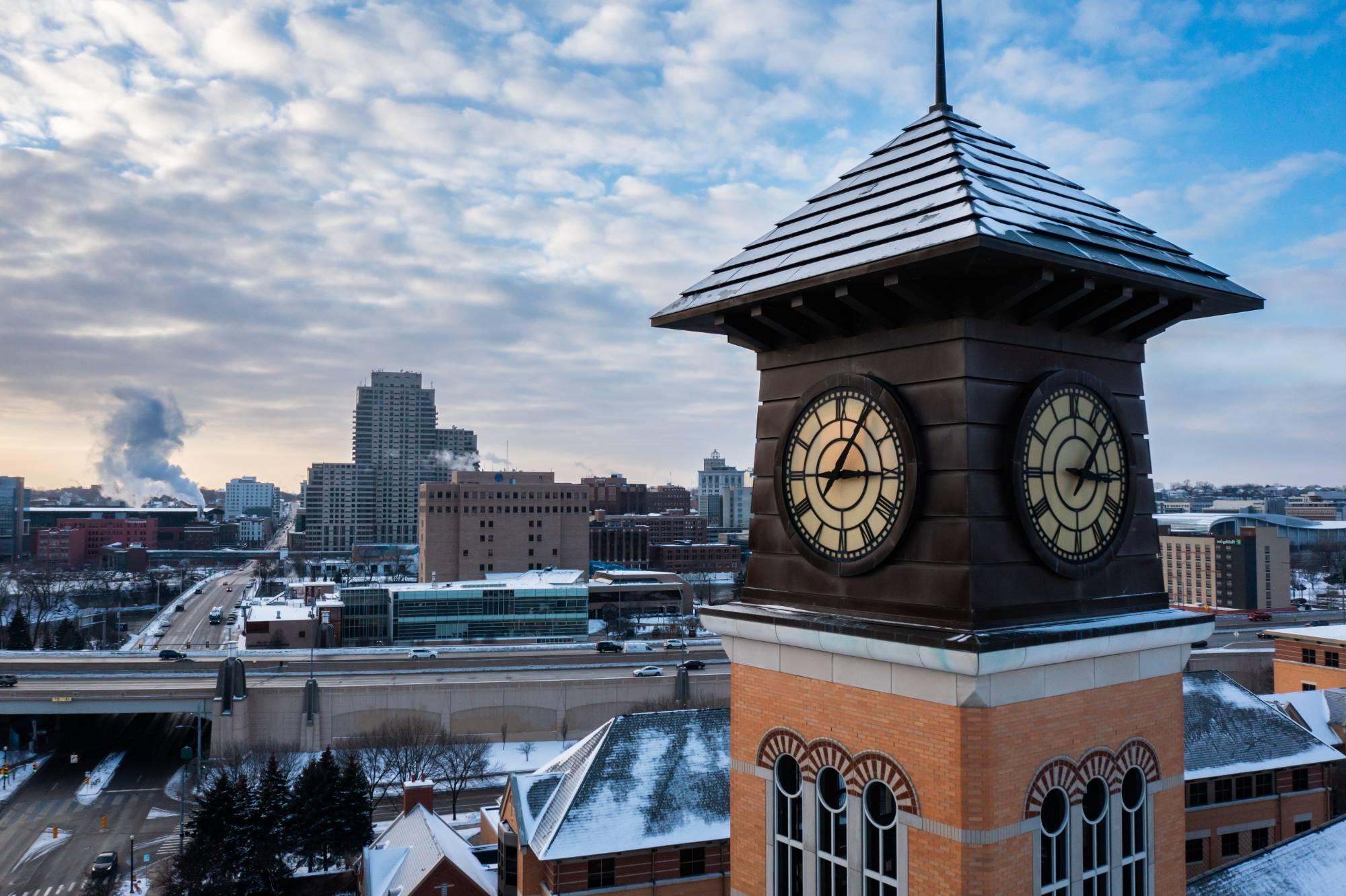 Pew Campus in the winter